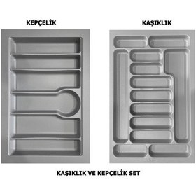 Resim LİDER 75*49 Çekmece İçi Kepçelik ve 75*49 Kaşıklık İkili Set 