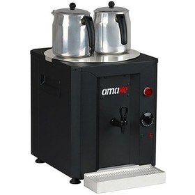 Resim Cay01 E11 Çay Makinesi 2 Demlikli Elektrikli 23 Litre Siyah 