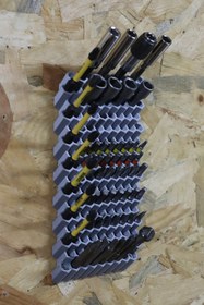 Resim Tasarım 140 Adetli Hex Bits Uç organizeri 