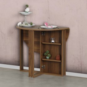 Resim Pasific Home Middle Pratik Katlanır Masa, Ceviz 