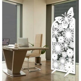 Resim Liar Ahşap Seperatör (Paravan) - KSP-222 - (18 mm) - (85 cm x 200 cm) - (Beyaz) 