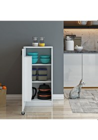 Resim Nur Mobilya Çok Amaçlı Kiler Dolabı Beyaz 