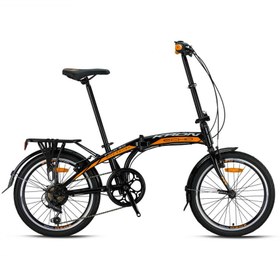 Resim Kron Fold 3.0 20 V Katlanır Bisiklet (Siyah Turuncu Beyaz) 