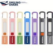 Resim Gülümseyen Köpekbalığı Taşınabilir El Feneri, COB Projektörlü, 3 Modlu, 500 Lümen, USB Şarj Edilebilir, Ayarlanabilir Işın, 0-200m Menzil, 3-LED Parlaklık, Tip-C, ABS, ≤36V, 3 Hücreli Şarj Edilebilir Pil, USB Kablosu Dahil, Açık Hava Kampı, Yürüyüş, Maceralar için İdeal 