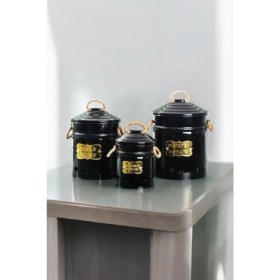 Resim Toptanfoni 3'Lü Patates Soğan Sarımsak Saklama Kovası Siyah 