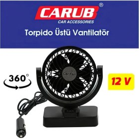 Resim Drs Tuning Oto Vantilatör Torpido Üstü Çift Kademeli Ayarlı 12 Volt 