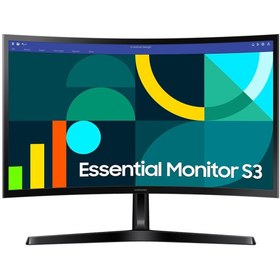 Resim Samsung Essential S3 24” 100Hz 4Ms Full HD LS24D366GAUXUF Kavisli Monitör 