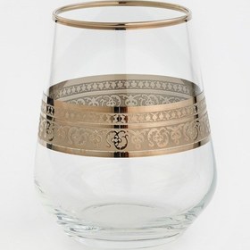 Resim Piyale Cam Su Bardağı 6'lı Set 