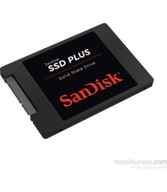 Resim Sandisk 480 GB SSD Plus 530 MB/s Okuma Hızı 450 MB/s Yazma Hızı Sata 3 2.5" Model SDSSDA-480G-G26 