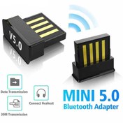 Resim Müstesna Bluetooth Ataptörü Bluetooth Alıcısı Usb Dongle V5.0 Windows 10 / 8 / 7 / Vista / Xp Bilgisayar Pc 