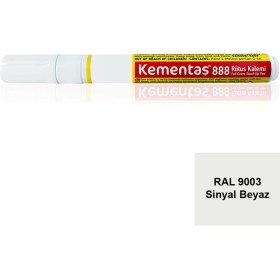 Resim Kementaş Tam Örtücü Rötuş Kalemleri Ral 9003 Sinyal Beyaz Tam Örtücü Mob. Rötüş Kalemi 