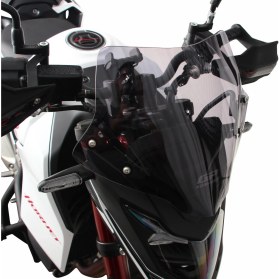 Resim GP Kompozit Honda CB750 Hornet 2023-2024 Uyumlu Ön Cam Siyah 28 cm 