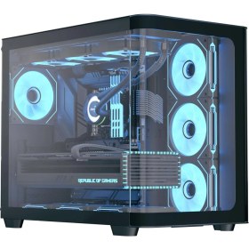 Resim Aero Cool P500C 4X12CM Mirror A-Rgb Fanlı, Panoramik Tempered Panel, Atx Bilgisayar Kasası (AE-P500C-BK) 