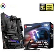 Resim MSI Mpg Z490 Gamıng Carbon Wıfı Ddr4 Sata3 M2 Pcıe Nvme Hdmı Dp Pcıe 16x V3.0 1200p Atx 