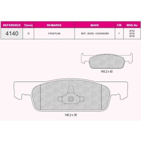Resim Renault On Fren Balatası Tk Clio Iv 12 Logan Iı 12 Sandero Iı 12 Symbol Iı 08 İnce Tip - Grap 94140 