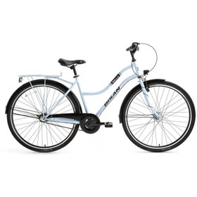 Resim Bisan BELLA KADIN ŞEHİR BİSİKLETİ 46CM V 28 JANT 3 VİTES BUZ MAVİ SİYAH 