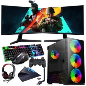 Resim I7 11700F 16GB 480GB SSD 1TB HDD 6GB GTX1660S Çift 24" Monitörlü (Gaming SET) Rogame