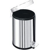 Resim Arı Metal A1003 Pedallı Çelik Kaplama Çöp Kovası 12lt Metalik 