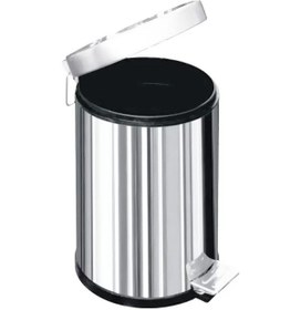 Resim Arı Metal A1003 Pedallı Çelik Kaplama Çöp Kovası 12lt Metalik 