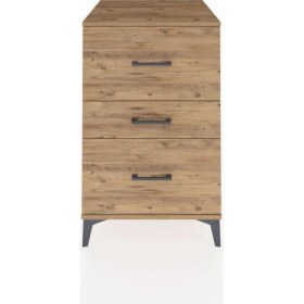 Resim Kronos Komodin 3 Çekmeceli 60X59X96 Çam-Çam 