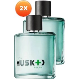 Resim Avon Musk Fresh Erkek Parfüm Edt 75 Ml. Ikili Set 