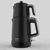 Resim Empressco Şık Siyah Çelik Çaydanlık - 1000 ml, Dayanıklı ve Estetik Tasarım 