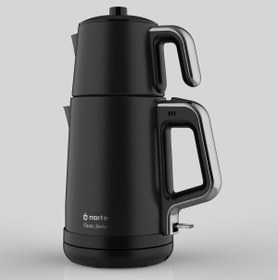 Resim Empressco Şık Siyah Çelik Çaydanlık - 1000 ml, Dayanıklı ve Estetik Tasarım 