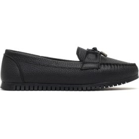 Resim Kadın Siyah Tokalı Loafer 25AFE1451FT 