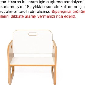 Resim Minera Serçe Model 0-18 Ay Yenidoğan Ahşap Montessori Aktivite Sandalyesi (1 Sandalye) 