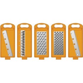 Resim Beckermann Çok Amaçlı Şarjörlü Rende - 5 Parça Sürgülü Rende Kırmızı 