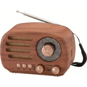 Resim Ahşap Retro Radyo 