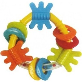 Resim Playgro Üçgen Dişlik Çıngırak - Sevimli Bebek Oyuncak Çok Renkli 