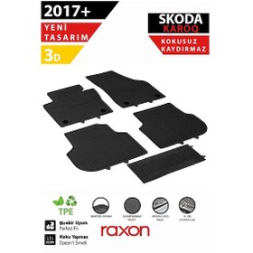 Resim Skoda Karoq 2017+ 3d Havuzlu Paspas Tam Uyumlu Su Geçirmez, Kaymaz 