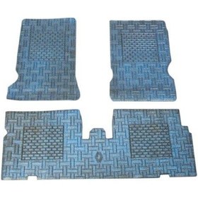 Resim LEOPAR RBR107 PASPAS DEKORATİF KAUÇUK BEZLI KANGOO MAVI 