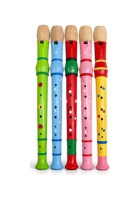 Resim Riverworld River World Büyük Boy Flüt Renkli Ahşap 