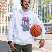 Resim Contrary Man Tasarımlı Kapşonlu Sweatshirt 