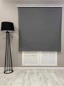 Resim %100 Işık Geçirmez Blackout Stor Perde, Antrasit Gri, 70 x 200 