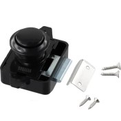 Resim Shuivan Shuıvan Basçek Dolap Kilidi Yuvarlak 26MM - Siyah 