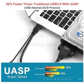 Resim USB Sata Adaptör Adaptör Girişli 