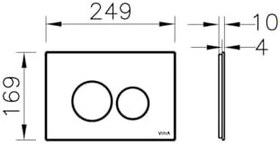 Resim VitrA Origin 740-1602 Kumanda Paneli, Bej 