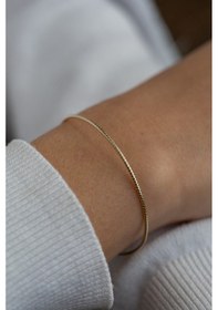 Resim Çgk Çiğdem Gürel Kuyumculuk 14 Ayar Şık Altın Bileklik Gold 
