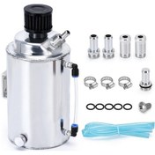 Resim Novahub 2l 2 Litre Alüminyum Cilalı Yuvarlak Yağ Yakalama Tankı Havalandırma Filtreli 