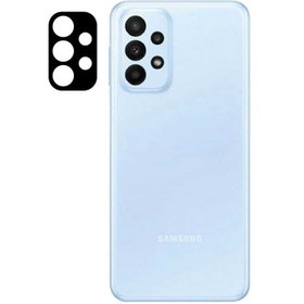 Resim Galaxy A23 Zore 3D Kamera Camı - Siyah 