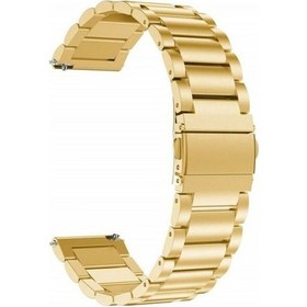 Resim Adige Vestel Akıllı Saat 2 Kordon Kayış Metal Sıralı Çelik 22/krd04 