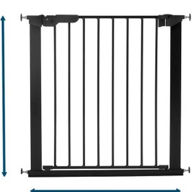 Resim BabyDan Asta Bebek Ve Çocuk Güvenlik Kapısı 73.5 - 79.6cm Siyah 
