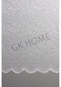 Resim Örme Örümcek Ağı Desenli Tül Perde Çoçuk Odası Ve Mutfak Perdesi Sık Pile En X Boy Kırık Beyaz 