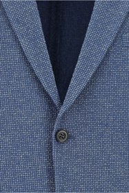 Resim Abdullah Kiğılı 4 Drop Relaxed Fit Rahat Kesim Desenli Ketenli Gofre Ceket 