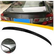 Resim Honda Civic Fb7 Anatomik Bagaj Üstü Spoiler Parlak Siyah Spoyler Plastik İthal 