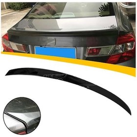 Resim Honda Civic Fb7 Anatomik Bagaj Üstü Spoiler Parlak Siyah Spoyler Plastik İthal 