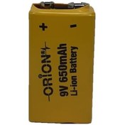 Resim Orion 650 mAh 9V Li-Ion Şarj Edilebilir Pil 